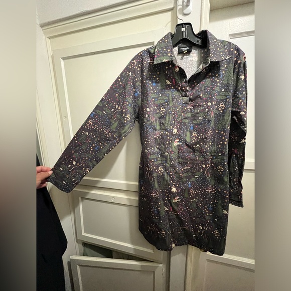 Samantha Pleet Alice Wonderland tie back shirt dress size 10 - Picture 7 of 16